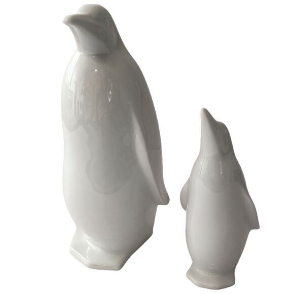 2 Otagiri Porcelain Penguin Figures Japan OMC White Vintage Holiday Winter Decor - Picture 10 of 16